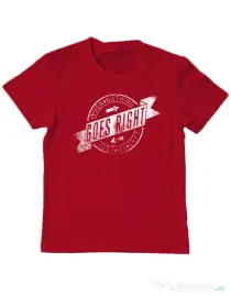 Tricou ADLER copil When nothing goes right Rosu