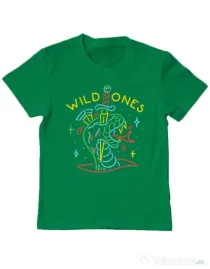 Tricou ADLER copil Wild ones Verde mediu