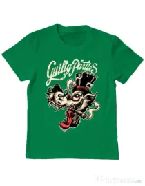 Tricou ADLER copil Guilty parties Verde mediu