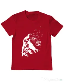 Tricou ADLER copil Dande lion Rosu