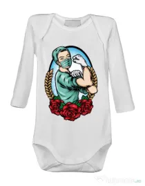 Baby body Rockabilly Nurse Alb