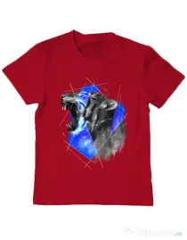 Tricou ADLER copil Electro tiger Rosu