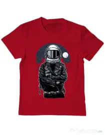 Tricou ADLER copil Astronaut rebel Rosu