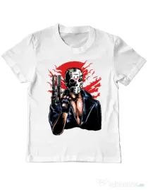 Tricou ADLER copil Jason will be back Alb