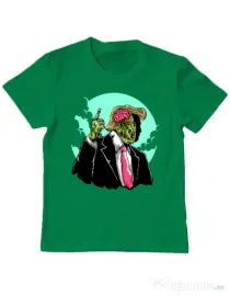 Tricou ADLER copil Make zombies great again Verde mediu