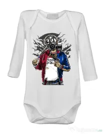 Baby body Suicide gas mask Alb