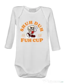 Baby body Shut the fuh cup Alb