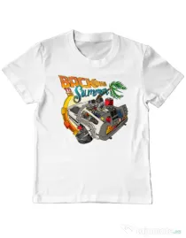 Tricou ADLER copil Back to summer Alb