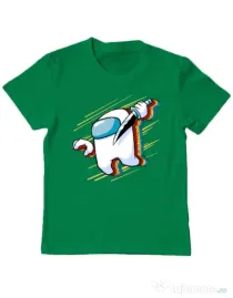 Tricou ADLER copil Slow mo Verde mediu
