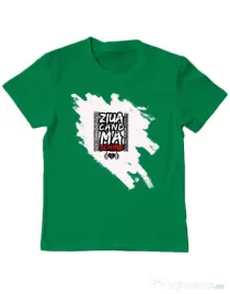 Tricou ADLER copil ZIUA CAND MA SCHIMB - Adi Morosanu Verde mediu
