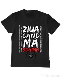 Tricou ADLER copil ziua cand ma schimb Negru