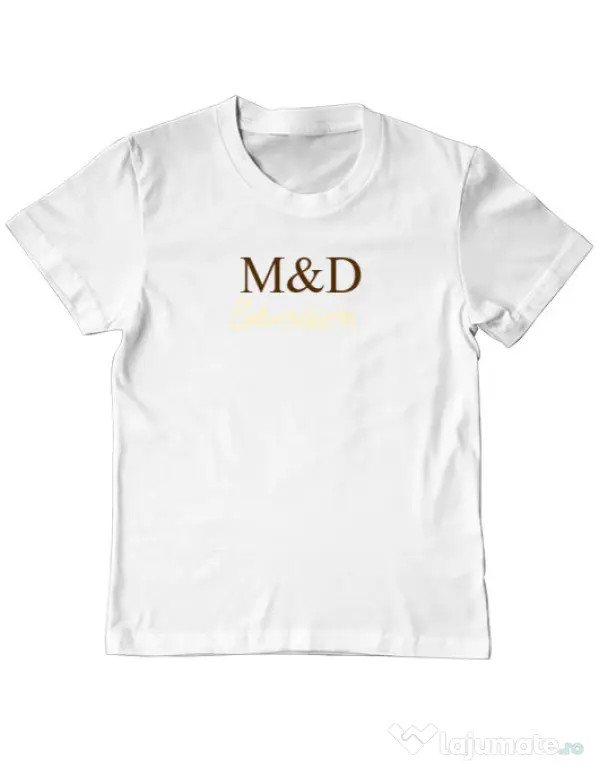 Tricou personalizat copil M&D 10 Alb