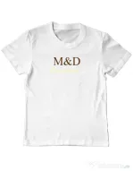 Tricou personalizat copil M&D 10 Alb