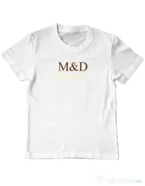Tricou personalizat copil M&D 10 Alb