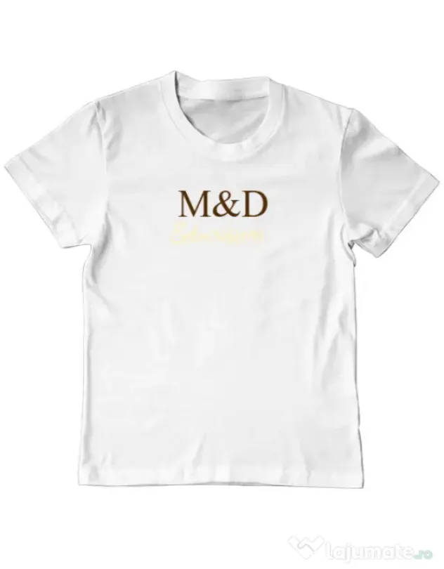 Tricou personalizat copil M&D 10 Alb