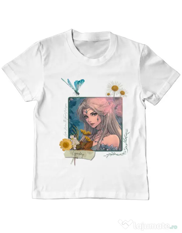Tricou personalizat copil When the forest whispers Alb