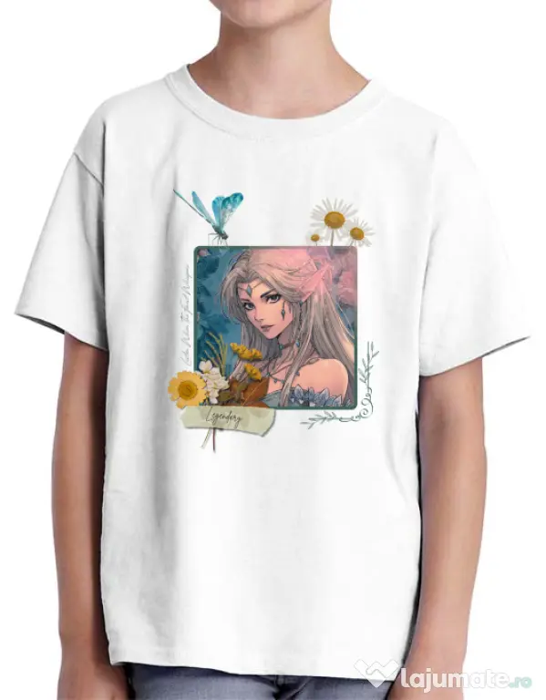 Tricou personalizat copil When the forest whispers Alb