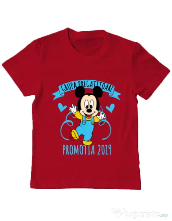 Tricou ADLER copil Absolvire Mickey Mouse Rosu