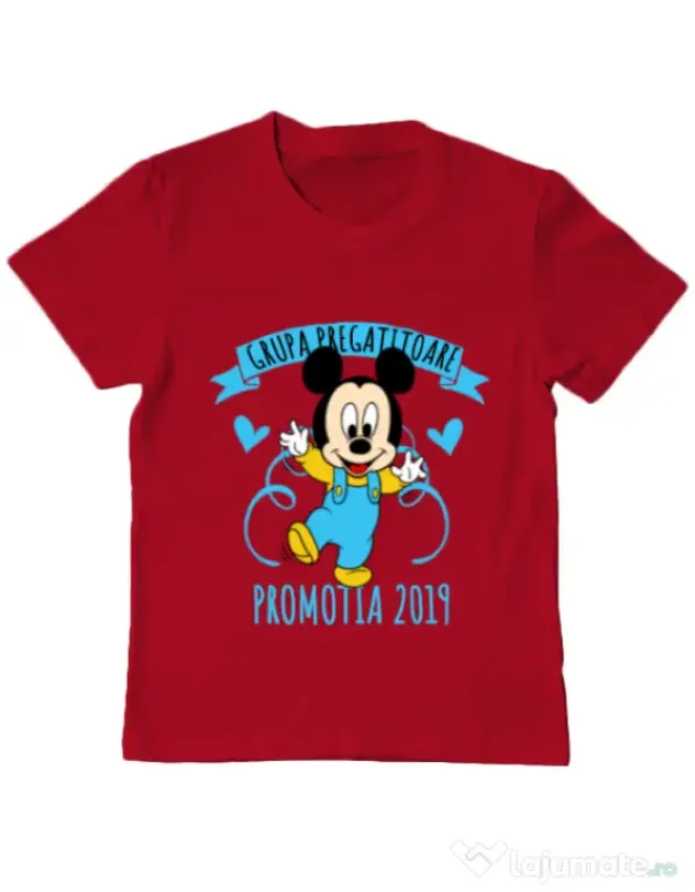 Tricou ADLER copil Absolvire Mickey Mouse Rosu
