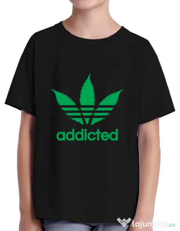 Tricou ADLER copil Addicted Negru
