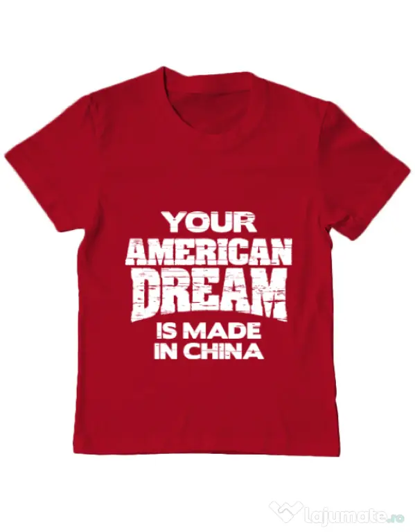 Tricou ADLER copil American dream Rosu