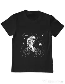 Tricou ADLER copil Astronaut Bmx Negru