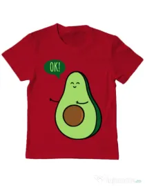 Tricou ADLER copil Avocuddle 2 Rosu