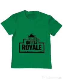 Tricou ADLER copil Battle royale 2 Verde mediu
