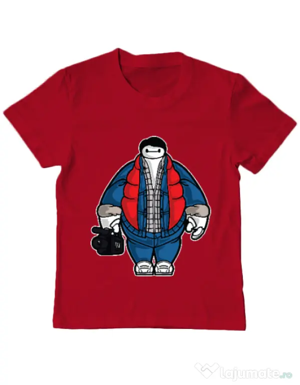 Tricou ADLER copil Baymarty Rosu