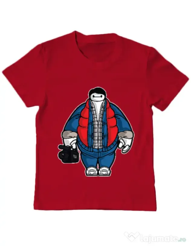 Tricou ADLER copil Baymarty Rosu