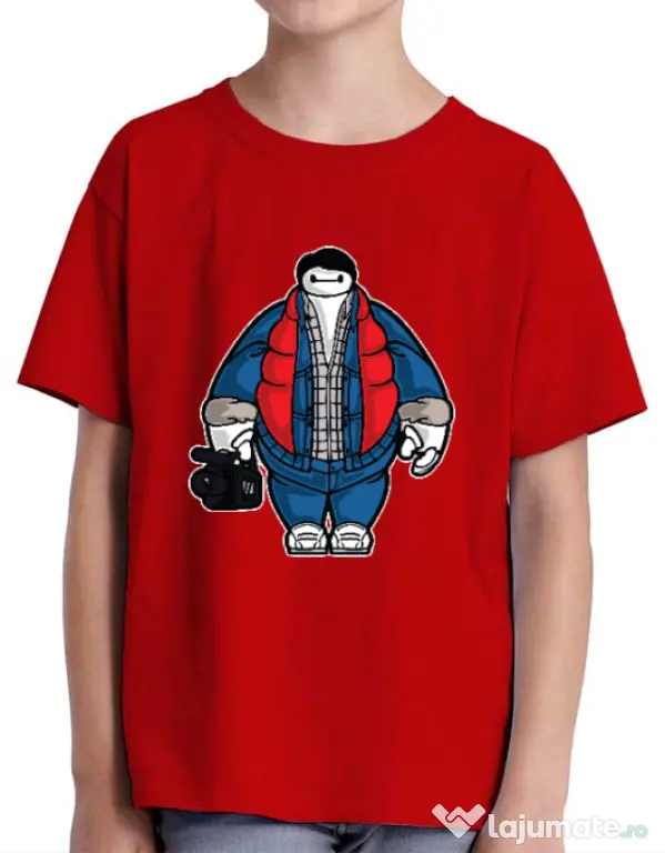 Tricou ADLER copil Baymarty Rosu