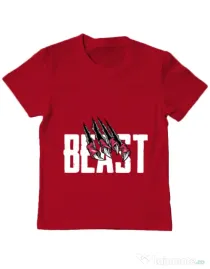 Tricou ADLER copil Beast Rosu
