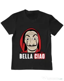 Tricou ADLER copil Bella ciao Negru
