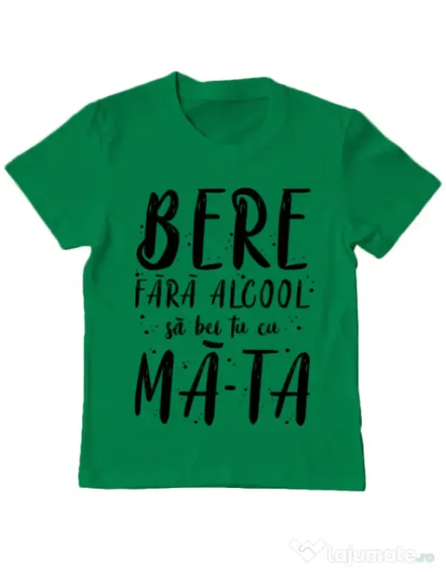 Tricou ADLER copil Bere fara alcool Verde mediu