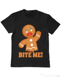 Tricou ADLER copil Bite me Negru