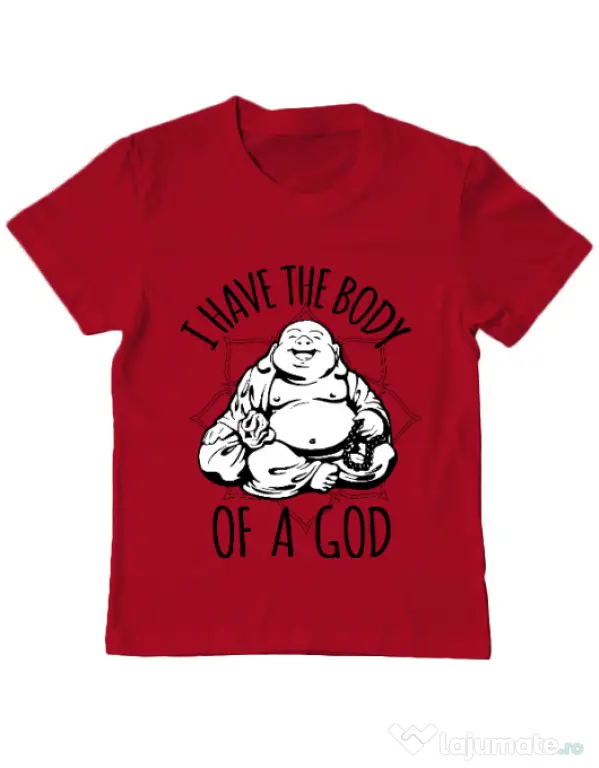 Tricou ADLER copil Body of a god Rosu