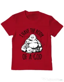 Tricou ADLER copil Body of a god Rosu