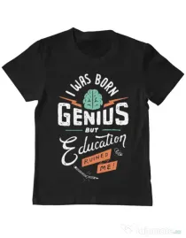 Tricou ADLER copil Born Genius Negru