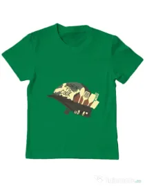 Tricou ADLER copil Born To Cook Verde mediu