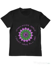Tricou ADLER copil C’mon inner peace Negru