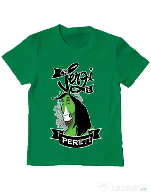 Tricou ADLER copil Cai verzi Verde mediu