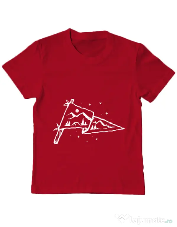Tricou ADLER copil Camp Flag Rosu