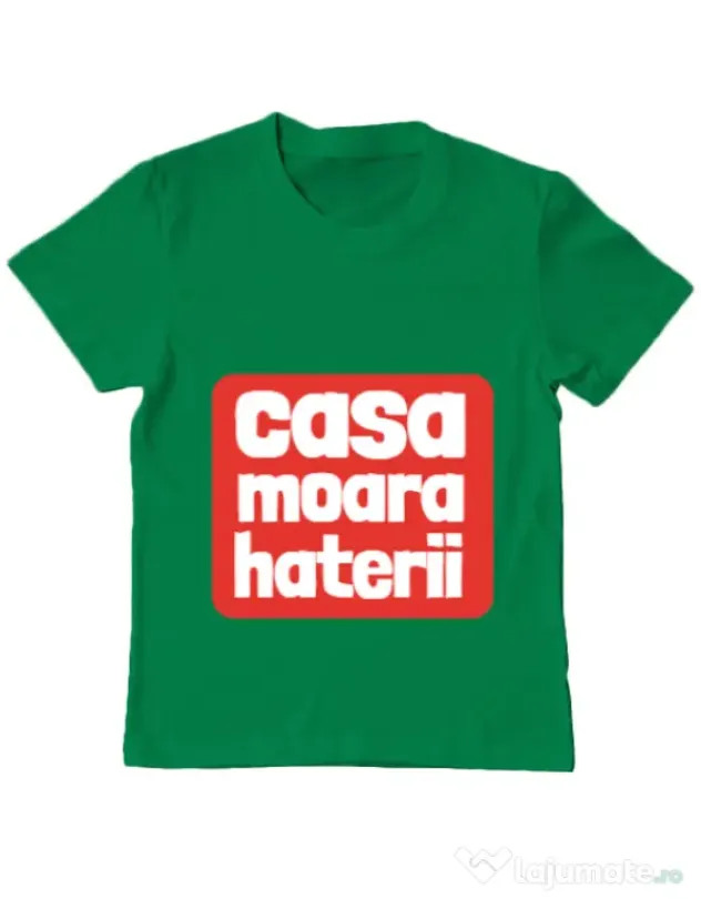 Tricou ADLER copil Casa moara haterii Verde mediu