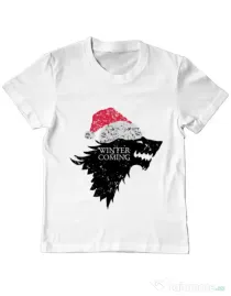 Tricou ADLER copil Christmas is coming Alb