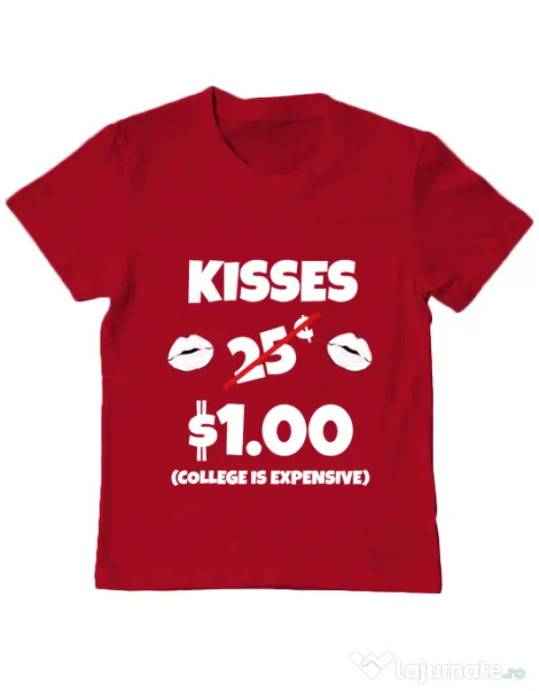 Tricou ADLER copil College is expensive Rosu