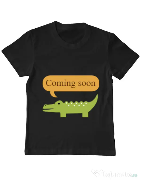 Tricou ADLER copil Coming soon Negru