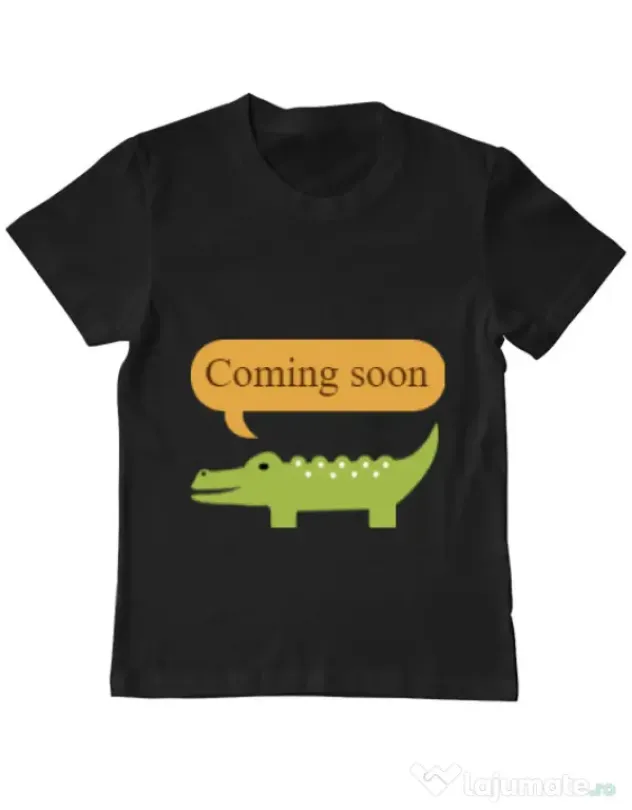 Tricou ADLER copil Coming soon Negru