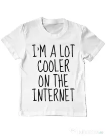 Tricou ADLER copil Cooler on the internet Alb