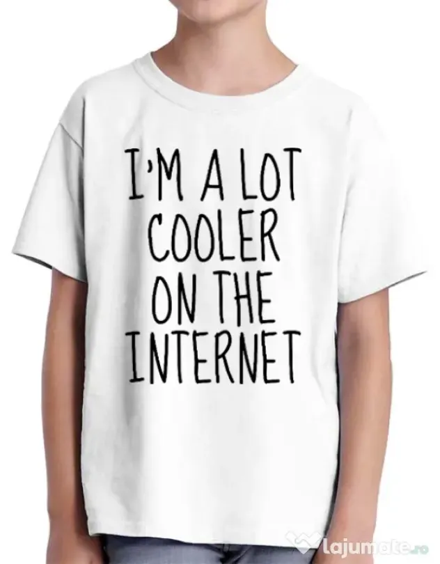 Tricou ADLER copil Cooler on the internet Alb