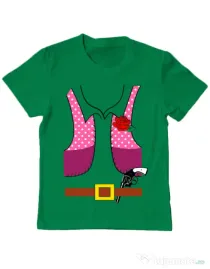 Tricou ADLER copil Cowboy suit 2 Verde mediu